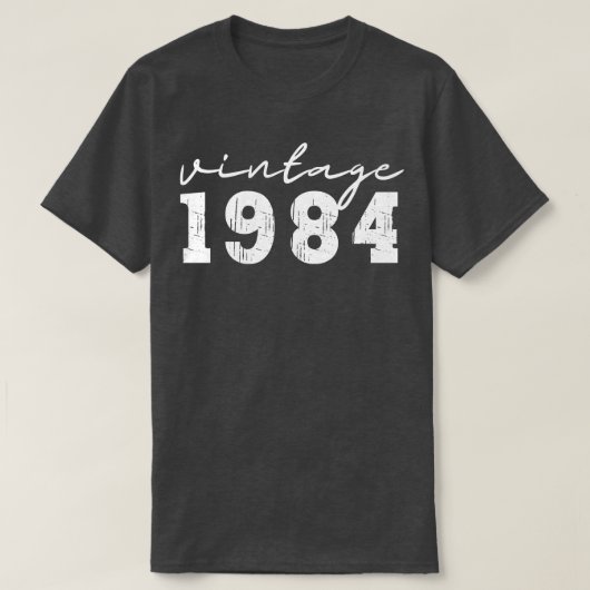 T-shirt Vintage 1984 19 (Design devant)