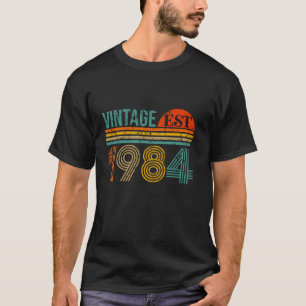 T-shirt Vintage 1984 Fait En 40 Anniversaire 40 Ans D'Être