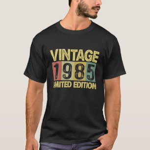 T-shirt Vintage 1985 Anniversaire 37 Ans Amusant 37ème Ann