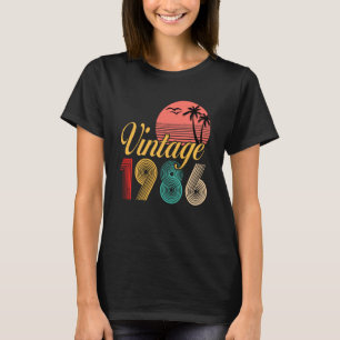 T-shirt Vintage 1986 36ème Anniversaire Pour Hommes Femmes
