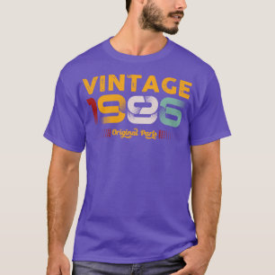 T-shirt Vintage 1986 Pièces d'origine Famille Cadeau d'ann