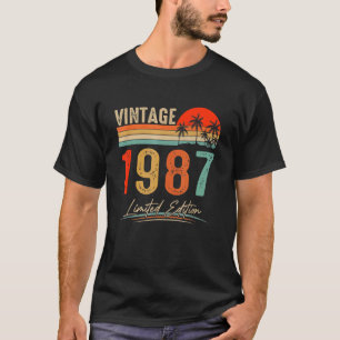 T-shirt Vintage 1987 35ème anniversaire 35 ans