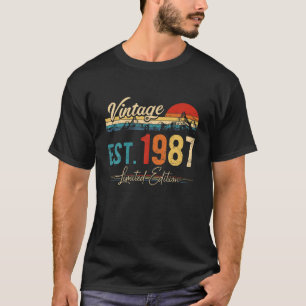 T-shirt Vintage 1987 Rétro 35 Ans D'Être Étonnant 35E
