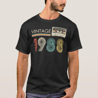 T-shirt Vintage 1988 Limited Edition Cassette Retro