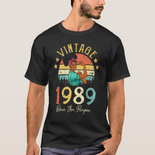 T-shirt Vintage 1989 Née À Fins Rétro Femmes Africaines 3
