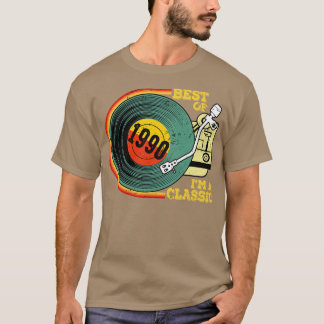 T-shirt Vintage 1990 Anniversaire Chemise Im Classique Ann