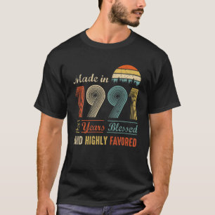 T-shirt Vintage 1991 Fait En 1991, 30 Ans Bénéficié Hau