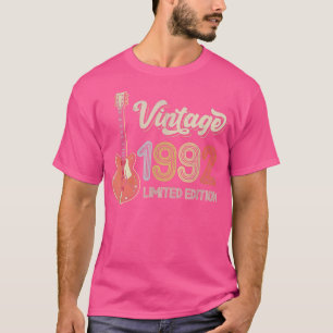 T-shirt Vintage 1992 Amateurs de guitare 30e anniversaire 