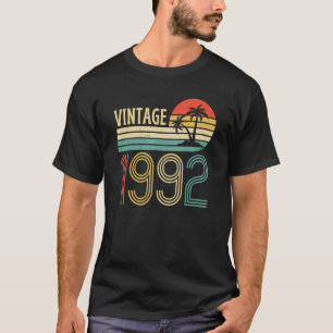 T-shirt Vintage 1992 Anniversaire Pour 30 Ans Hommes Femme