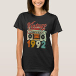 T-shirt Vintage 1992 Authentic Quality 1992 30th Birthday<br><div class="desc">Vintage 1992 Authentic Quality 1992 30th Birthday Men Women.</div>