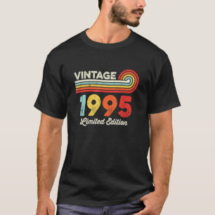 T-shirt Vintage 1995 Anniversaire Hommes Femmes Nées En 19
