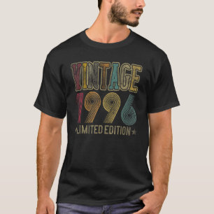 T-shirt Vintage 1996 27e anniversaire Retro 27 ans