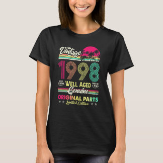 T-shirt Vintage 1998 pièces d'origine 24 ans 24e anniversa