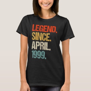 T-shirt vintage 1999 24ème anniversaire rétro 24 ans
