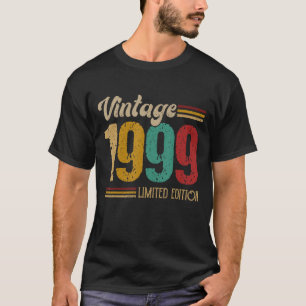 T-shirt Vintage 1999 Meilleur 24 Ans 24e Anniversaire