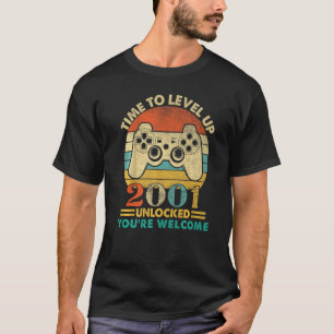 T-shirt Vintage 2001 Funny 21 ans Vidéo Gamer 21e B