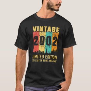 T-shirt Vintage 2002 20 ans 20e anniversaire