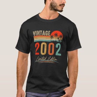 T-shirt Vintage 2002 21e anniversaire 21 ans