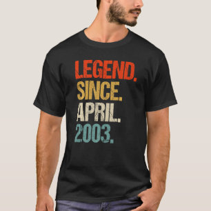 T-shirt vintage 2003 20e anniversaire rétro 20 ans 1