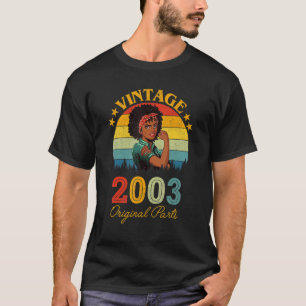 T-shirt Vintage 2003 Fabriqué En 2003 20e Anniversaire 20E