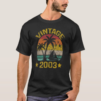 T-shirt Vintage 2003 Fabriqué En 2003 20e Anniversaire 20E