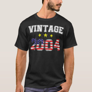 T-shirt Vintage 2004 20 ans Anniversaire du drapeau améric