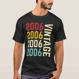 T-shirt Vintage 2006 15E Anniversaire 15 Ans Classe Rétro