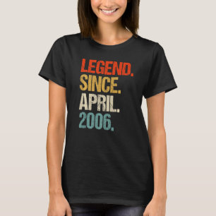 T-shirt vintage 2006 17ème anniversaire rétro 17 ans 1