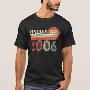 T-shirt Vintage 2006 Drôle 15 Ans Garçons Et Filles 15T