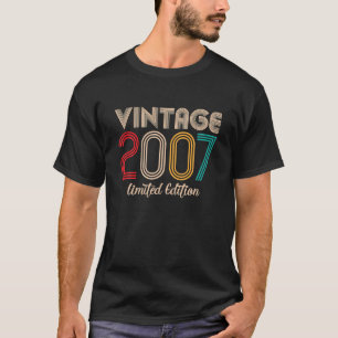 T-shirt Vintage 2007 Limited Edition 15e anniversaire 15