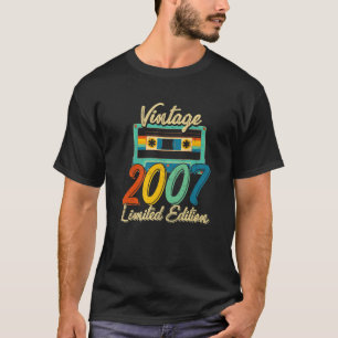 T-shirt Vintage 2007 Magnifique 15 Ans Rétro 15E Naissance