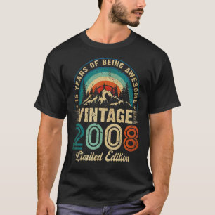 T-shirt Vintage 2008 15ème anniversaire 15 ans