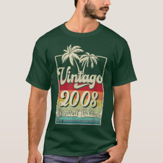 T-shirt Vintage 2008 Limited Edition 14e cadeau d'annivers
