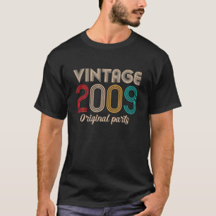 T-shirt Vintage 2009 13e anniversaire Cadeaux Retro Vintag