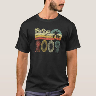 T-shirt Vintage 2009 Fabriqué En 2009 13E Anniversaire 13