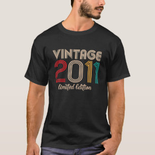 T-shirt Vintage 2011 Limited Edition 11e anniversaire 11