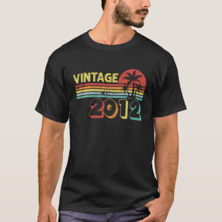 T-shirt Vintage 2012 Retro 10 Years Old 10Th Birthday Gift