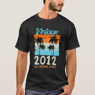 T-shirt Vintage 2012 T Toutes Pièces Originales Palm Trees