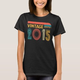 T-shirt Vintage 2015 8ème anniversaire pour garçon fille 8