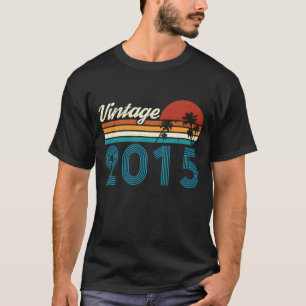 T-shirt Vintage 2015 Anniversaire Rétro Vintage garçon