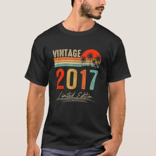 T-shirt Vintage 2017 5ème anniversaire 5 ans