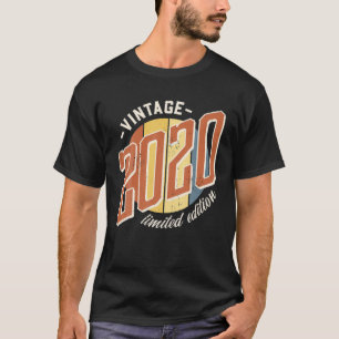 T-shirt Vintage 2020 Birth Year Limited Edition 2 Years Ol
