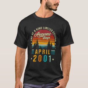 T-shirt Vintage 21ème anniversaire stupéfiant depuis avril