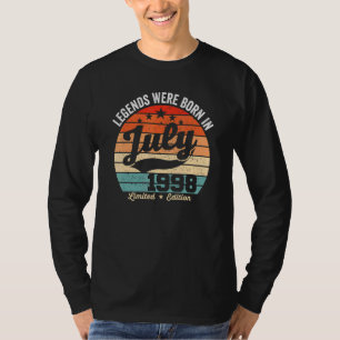 T-shirt Vintage 24ème Anniversaire Légendes Sont Nés Le 19