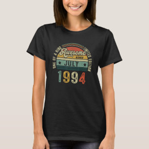 T-shirt Vintage 28ème anniversaire stupéfiant depuis Juill
