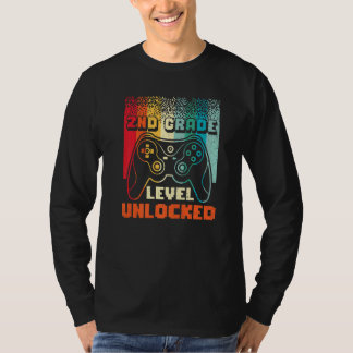 T-shirt Vintage 2nd Grade Level Unlocked Video Game Back t