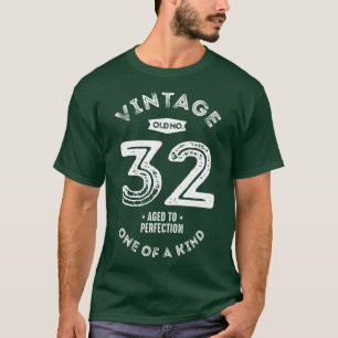 T-shirt Vintage 32 Anniversaire