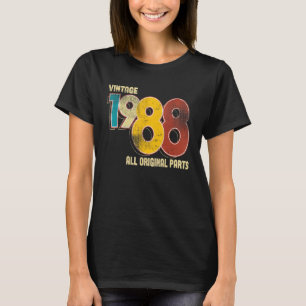 T-shirt Vintage 35 Décorations d'anniversaire Hommes 35e A