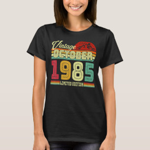 T-shirt Vintage 37ème anniversaire stupéfiant depuis octob