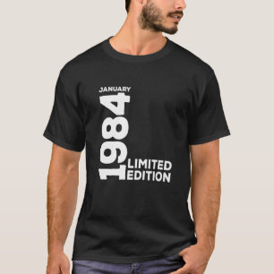T-shirt Vintage 40 Anniversaire I Edition Limitée Janvier